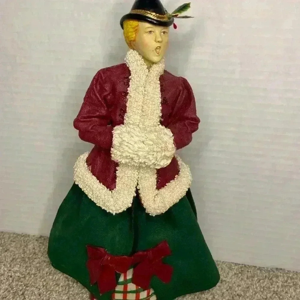 Vintage Possible Dreams Clothique 1987 Man‎ & Woman 10" Christmas Carolers